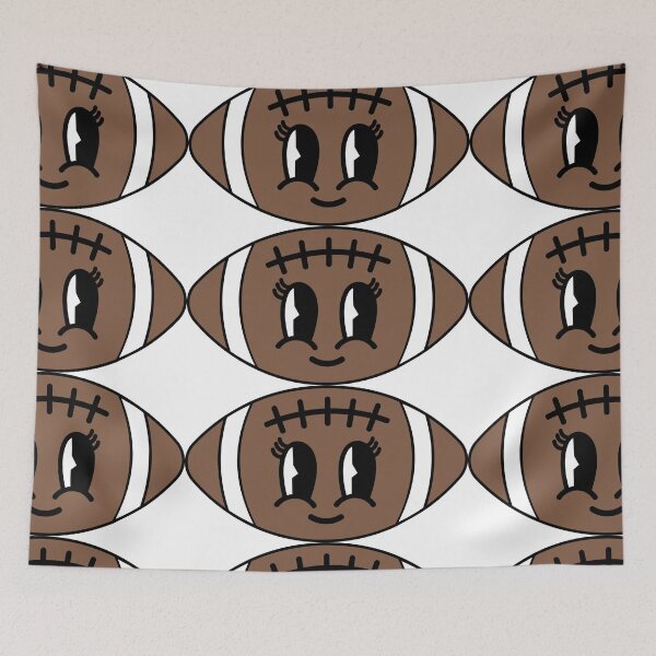Item preview, Girl Happy Face American Football designed and sold by dottiedigitals.