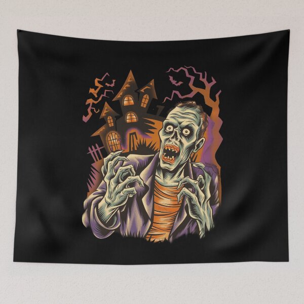 Item preview, Zombie Helloween Sticker designed and sold by lemurdesigns.