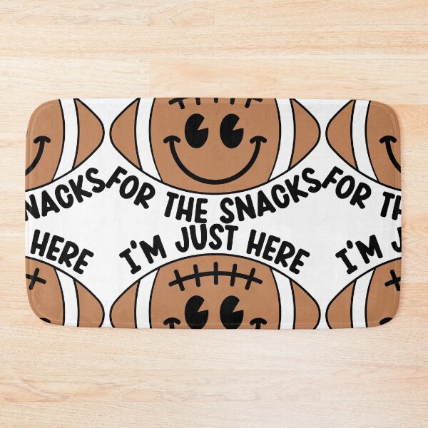 Item preview, I'm just here for the snacks Football designed and sold by dottiedigitals.