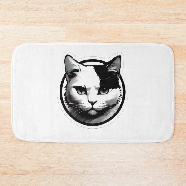 Item preview, black and white cat designed and sold by RamsesLw.