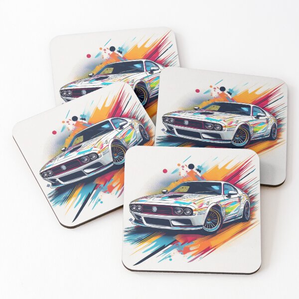Item preview, Dynamic Classic Car Explosion in Vibrant Colours designed and sold by RaiyaTees.