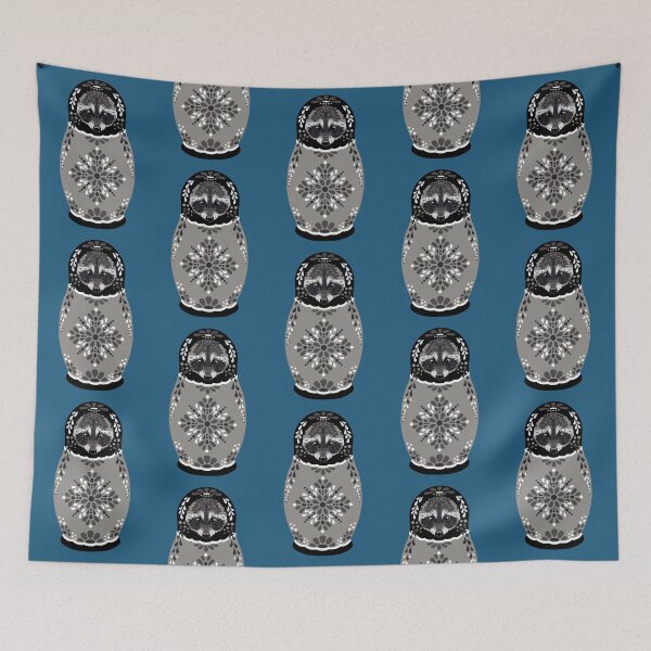 Item preview, Russian Nesting Doll - Raccoon designed and sold by GeoCreate.