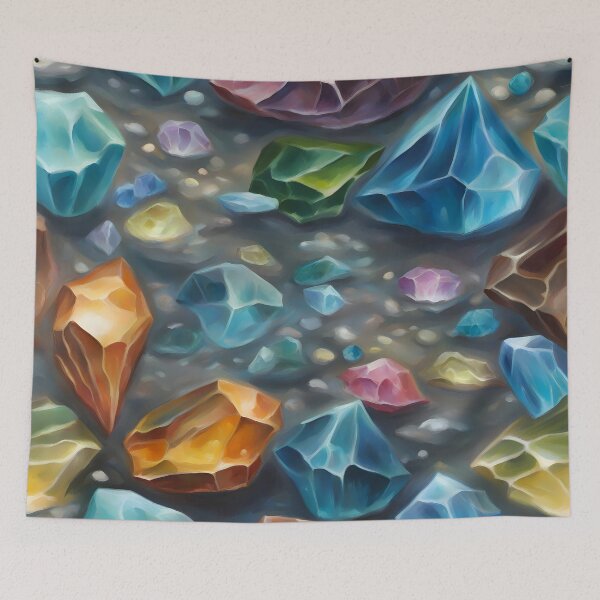 Item preview, Colorful Crystals on Sand designed and sold by CalmnessbyChoice.