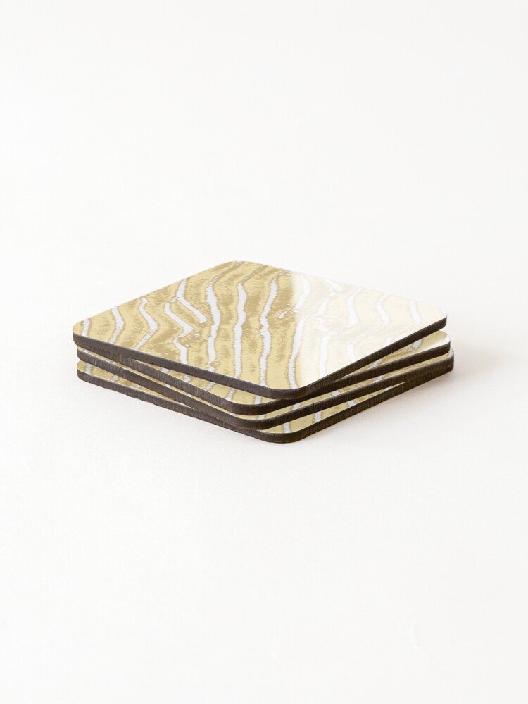 Thumbnail 4 of 5, Coasters (Set of 4), Sandy Beach Ripples designed and sold by GradientDay.