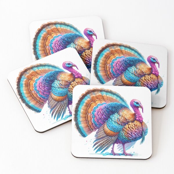 Item preview, Colorful Watercolor Turkey - Stunning Thanksgiving Art designed and sold by momo9981.