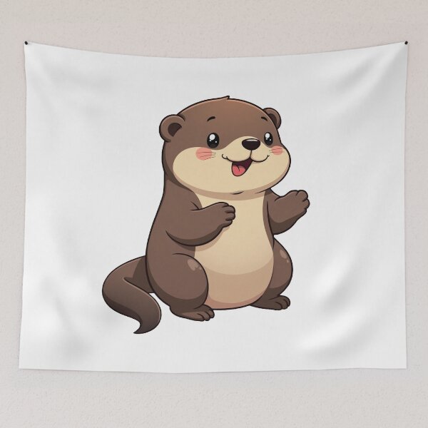 Item preview, Funny and Cute Anime Otter designed and sold by ThreeftlyPicks.