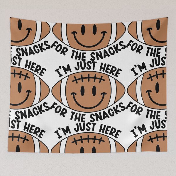 Item preview, I'm Just here for the snacks American Football designed and sold by dottiedigitals.