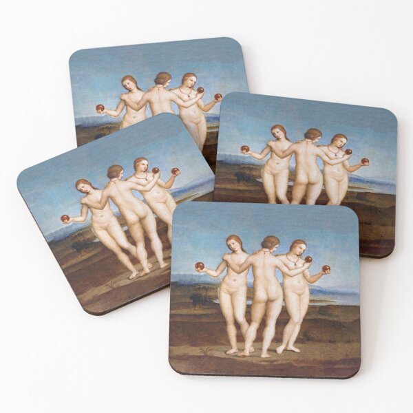 Item preview, A Classic and Lux painting by Raphael Raffaello - The Three Graces designed and sold by BellaLovi.