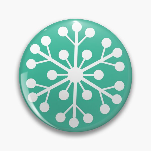 Item preview, Snowflakes on Jade Green Pattern designed and sold by scome.