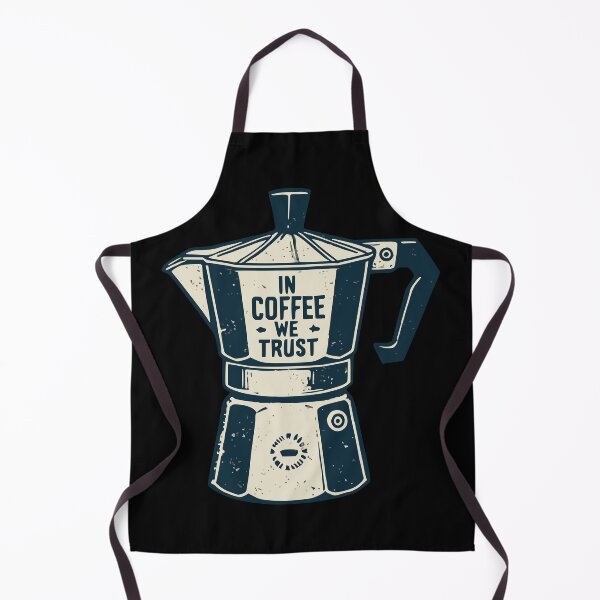 Item preview, In Coffee We Trust – Retro Moka Pot designed and sold by Dago345.