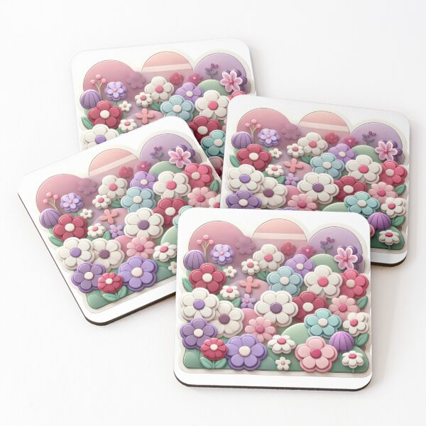 Item preview, 3D colorful flowers designed and sold by bunny925.