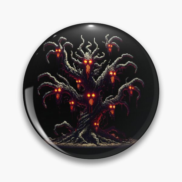 Item preview, Haunted tree halloween red eyes designed and sold by AndromedeGCI.