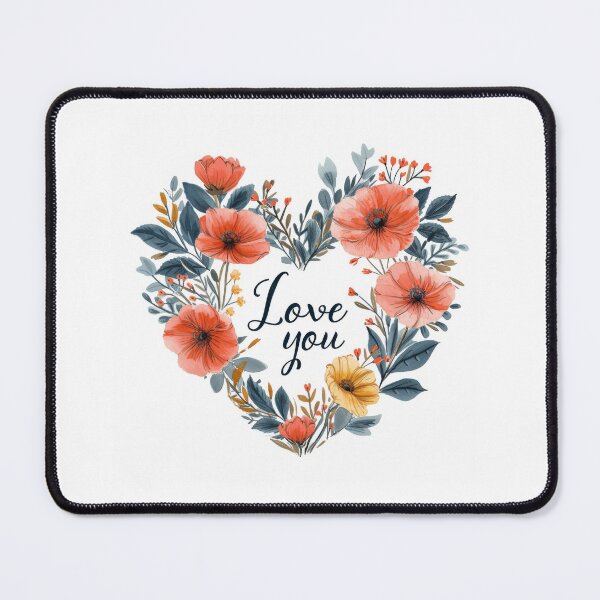Item preview, A Heart-Shaped Floral Arrangement With Loving Message designed and sold by MiraCleAI.