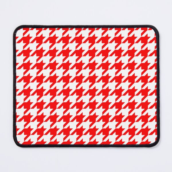Item preview, Red White Houndstooth Pattern Design designed and sold by PatternTitan.