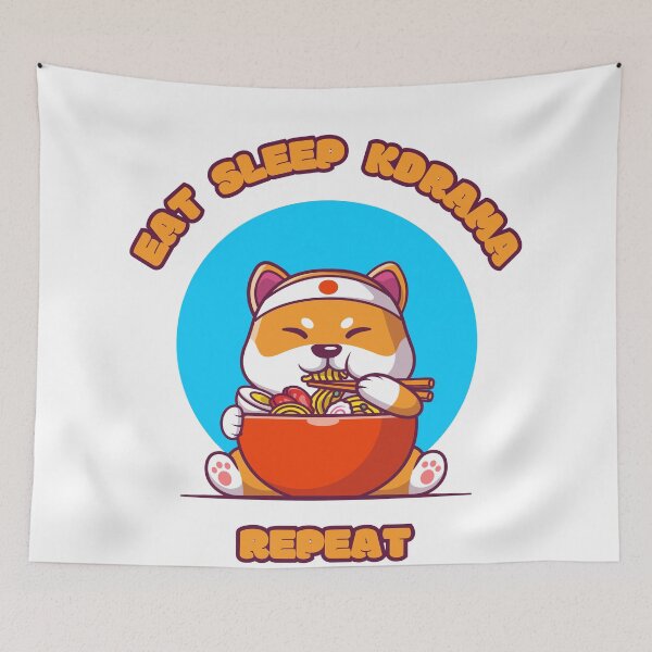 Item preview, Eat sleep kdrama repeat designed and sold by YourChingu.