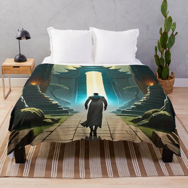 Item preview, Fantasy Portal Ancient Civilization retro anime gaming poster designed and sold by BorgSpareParts.
