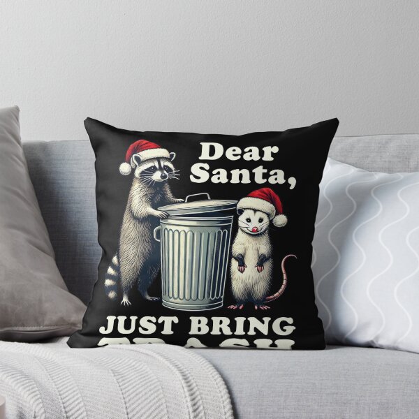 Item preview, Christmas Raccoon Possum Santa Bring Trash Opossum designed and sold by BlueBerry-Pengu.