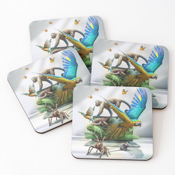 Item preview, Digital Jungle | Wildlife Breaking Free designed and sold by fan-art-studio.