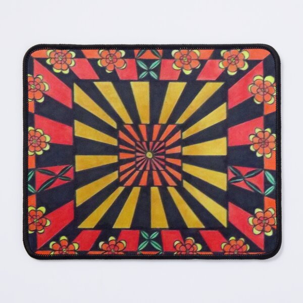 Item preview, 891 - GEOMETRIC FLOWER POWER - DAVE EDWARDS - MIXED MEDIA - 2024 designed and sold by BLYTHART.