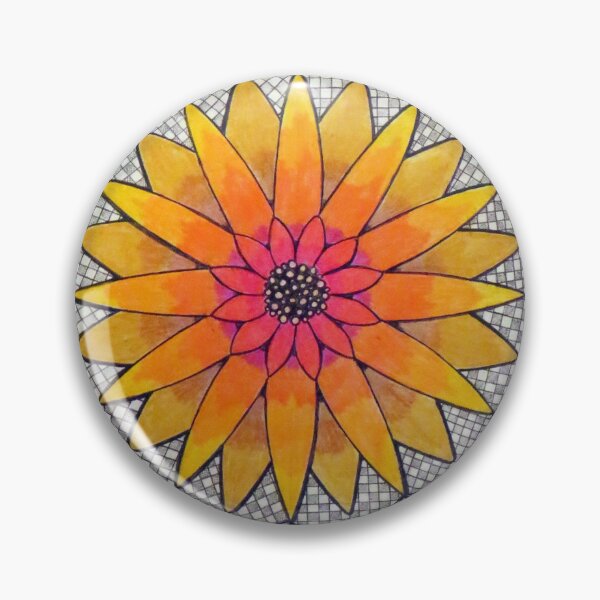 Item preview, 874 - GEOMETRIC FLORAL DESIGN - 04 - DAVE EDWARDS - MIXED MEDIA  - 2024 designed and sold by BLYTHART.