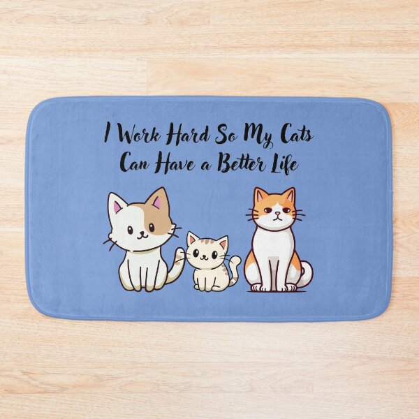 Item preview, Cat Lover Gift: I Work Hard So My Cats Can Have a Better Life designed and sold by CoolCrap-.