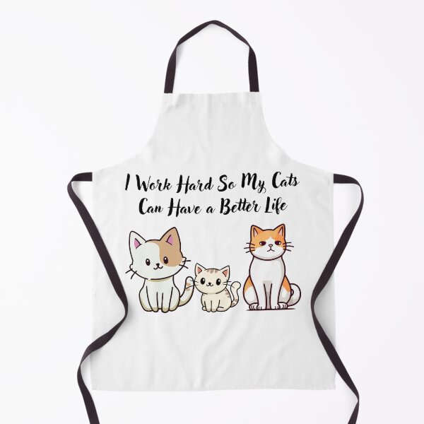 Item preview, Cat Lover Gift: I Work Hard So My Cats Can Have a Better Life designed and sold by CoolCrap-.
