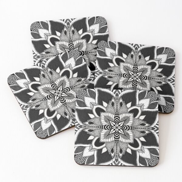 Item preview, Black and white mandala designed and sold by sophfxsh.