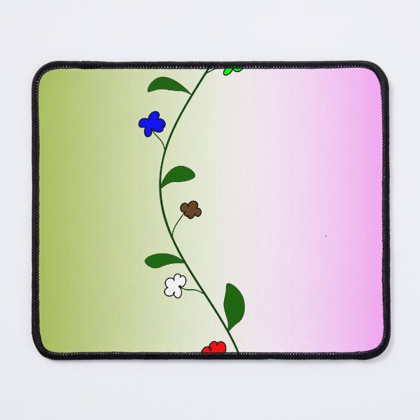 Item preview, colorful wildflower on a two-color background, pink and green. designed and sold by MiMee4451.