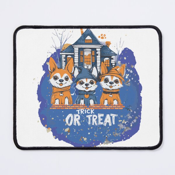 Item preview, Trick or Treat Corgi Pups Halloween - Pup Halloween Design designed and sold by Woof-Worthy-ART.