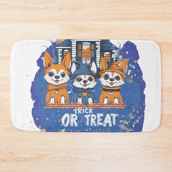 Item preview, Trick or Treat Corgi Pups Halloween - Pup Halloween Design designed and sold by Woof-Worthy-ART.