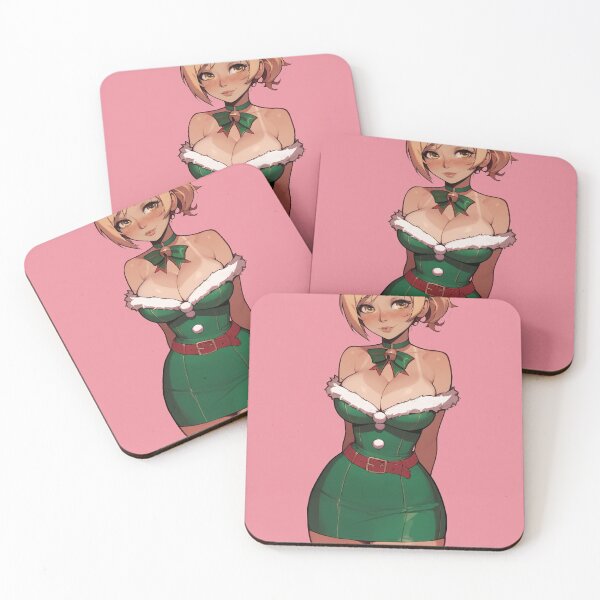 Item preview, Anime Gamer Girl in Christmas Santa Outfit designed and sold by WaifuBrowser.
