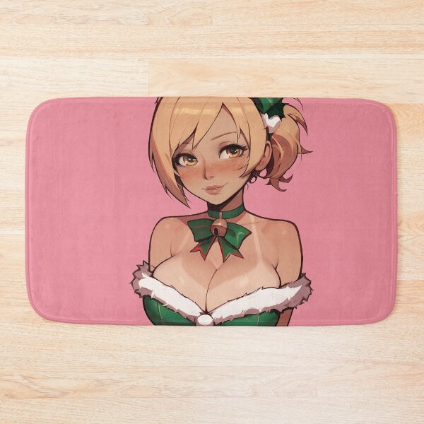 Item preview, Anime Gamer Girl in Christmas Santa Outfit designed and sold by WaifuBrowser.