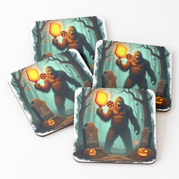 Item preview, Sasquatch Pickleball Halloween Glowing Graveyard Showdown designed and sold by iTeeShirts.