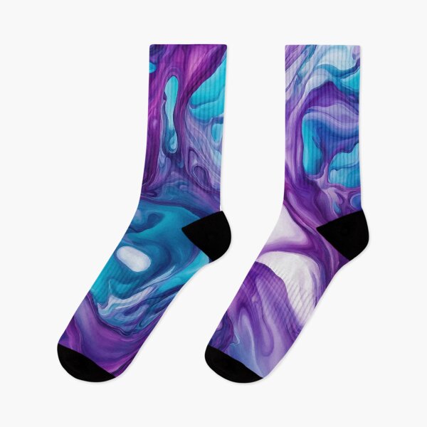 Item preview, PATTERN 056- ABSTRACT PURPLE AND BLUE LIQUID - Gift items and personal use / Abstract, Liquid, Acrylic, Ink, Purple, Blue, Turquoise, Cyan, Teal, White,  Vector, Art designed and sold by LumDesignArt.