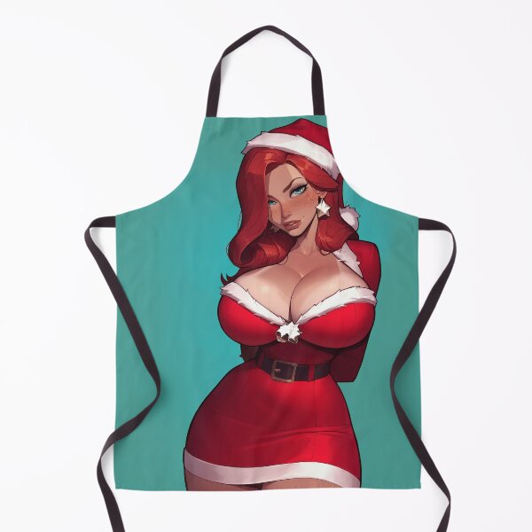 Item preview, Anime Gamer Girl in Christmas Santa Outfit designed and sold by WaifuBrowser.