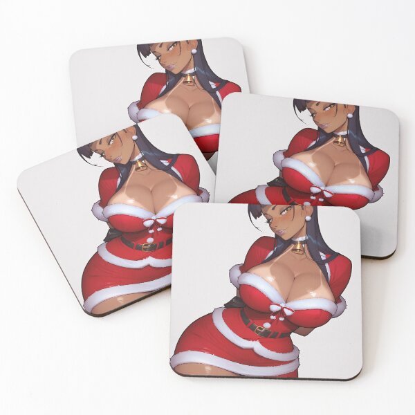 Item preview, Anime Gamer Girl in Christmas Santa Outfit designed and sold by WaifuBrowser.