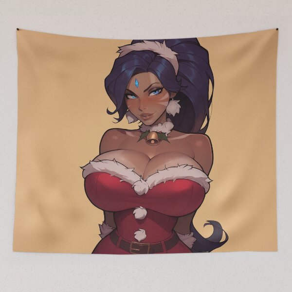 Item preview, Anime Gamer Girl in Christmas Santa Outfit designed and sold by WaifuBrowser.