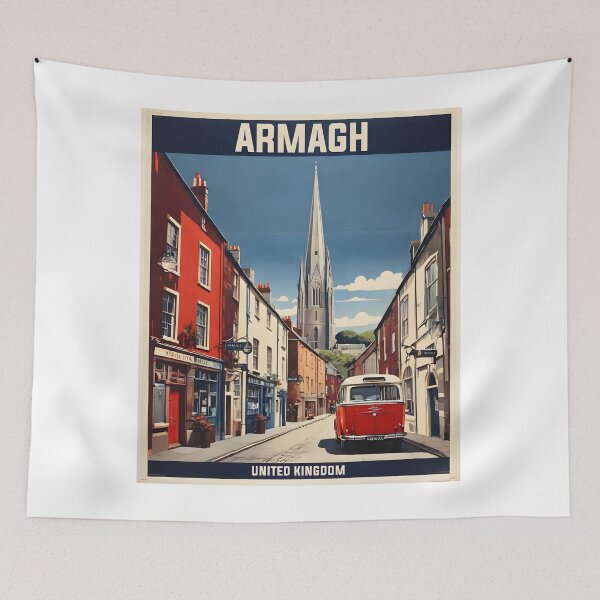 Item preview, Armagh United Kingdom Vintage Travel Tourism  designed and sold by TravelersGems.