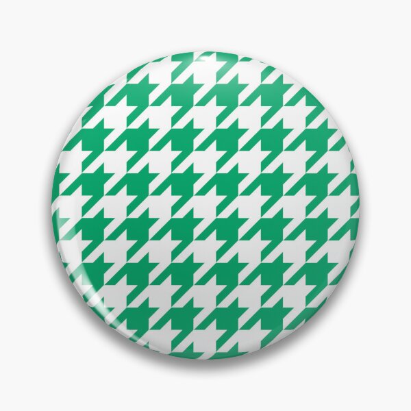 Item preview, Green White Houndstooth Pattern Design designed and sold by PatternTitan.