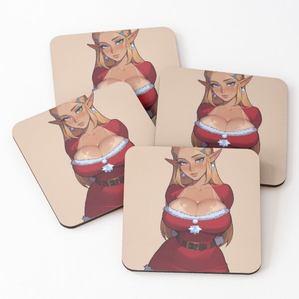 Item preview, Anime Gamer Girl in Christmas Santa Outfit designed and sold by WaifuBrowser.