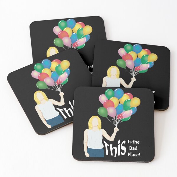 Item preview, "This is the Bad Place!" - Eleanor with Balloons, The Good Place Art designed and sold by PricklyBearArt.