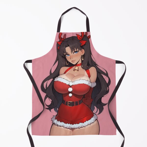 Item preview, Anime Gamer Girl in Christmas Santa Outfit designed and sold by WaifuBrowser.