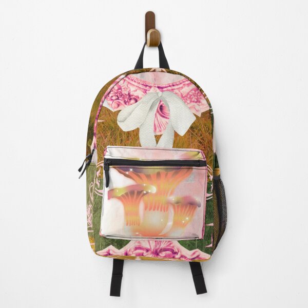 Item preview, Pink Vintage Frame with Trippy Mushroom designed and sold by bowsbotanicals.