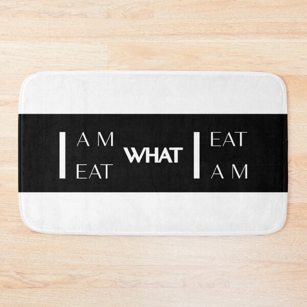 Item preview, I am What I Eat | I Eat What I Am: Minimalism with Bold Contrast, Unique designed and sold by villacreativa.