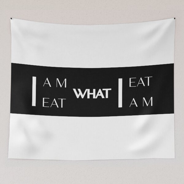 Item preview, I am What I Eat | I Eat What I Am: Minimalism with Bold Contrast, Unique designed and sold by villacreativa.