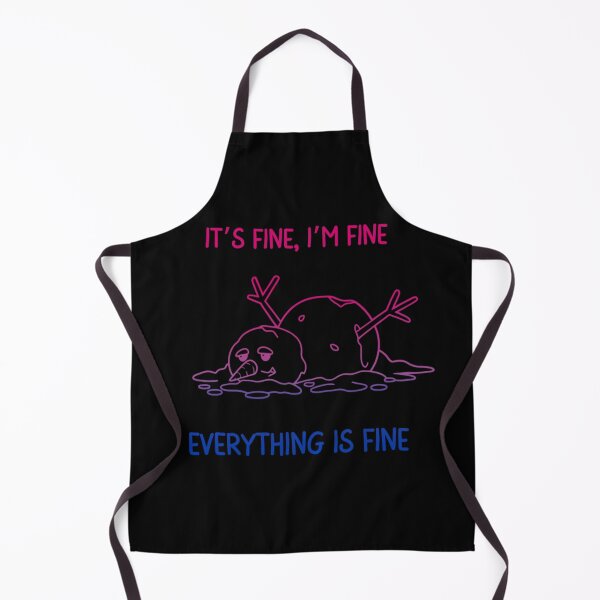 Item preview, Bisexual Flag Melting Snowman It's Fine, I'm Fine, Everything Is Fine Graphic, Christmas t-shirts, Snowman Tees, Funny Xmas t-shirts,  designed and sold by PrideBeProud.