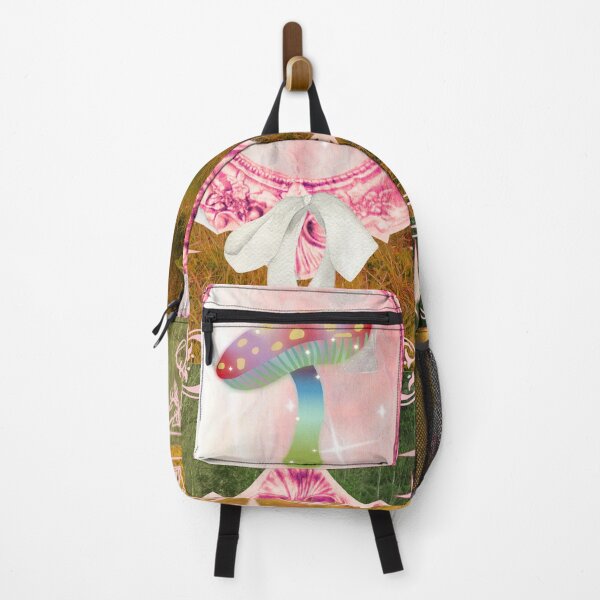 Item preview, Vintage Nature Mushroom with Pink Mirror designed and sold by bowsbotanicals.