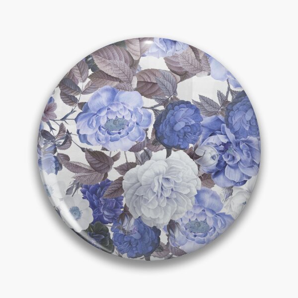 Item preview, Blue and White Rose Floral Classic Timeless Design designed and sold by BellaLovi.