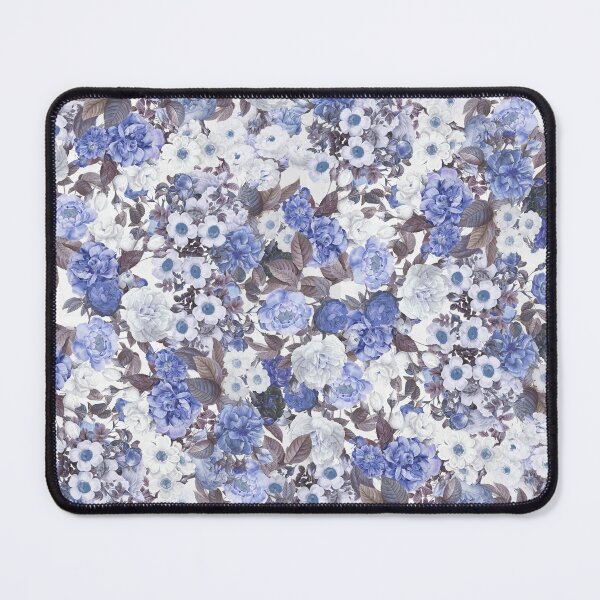 Item preview, Blue and White Rose Floral Classic Timeless Design designed and sold by BellaLovi.