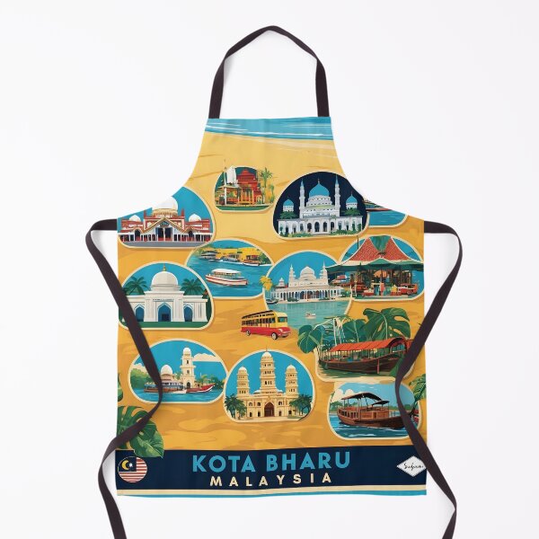 Item preview, Kota Bharu Malaysia Vintage Travel Tourism designed and sold by TravelersGems.